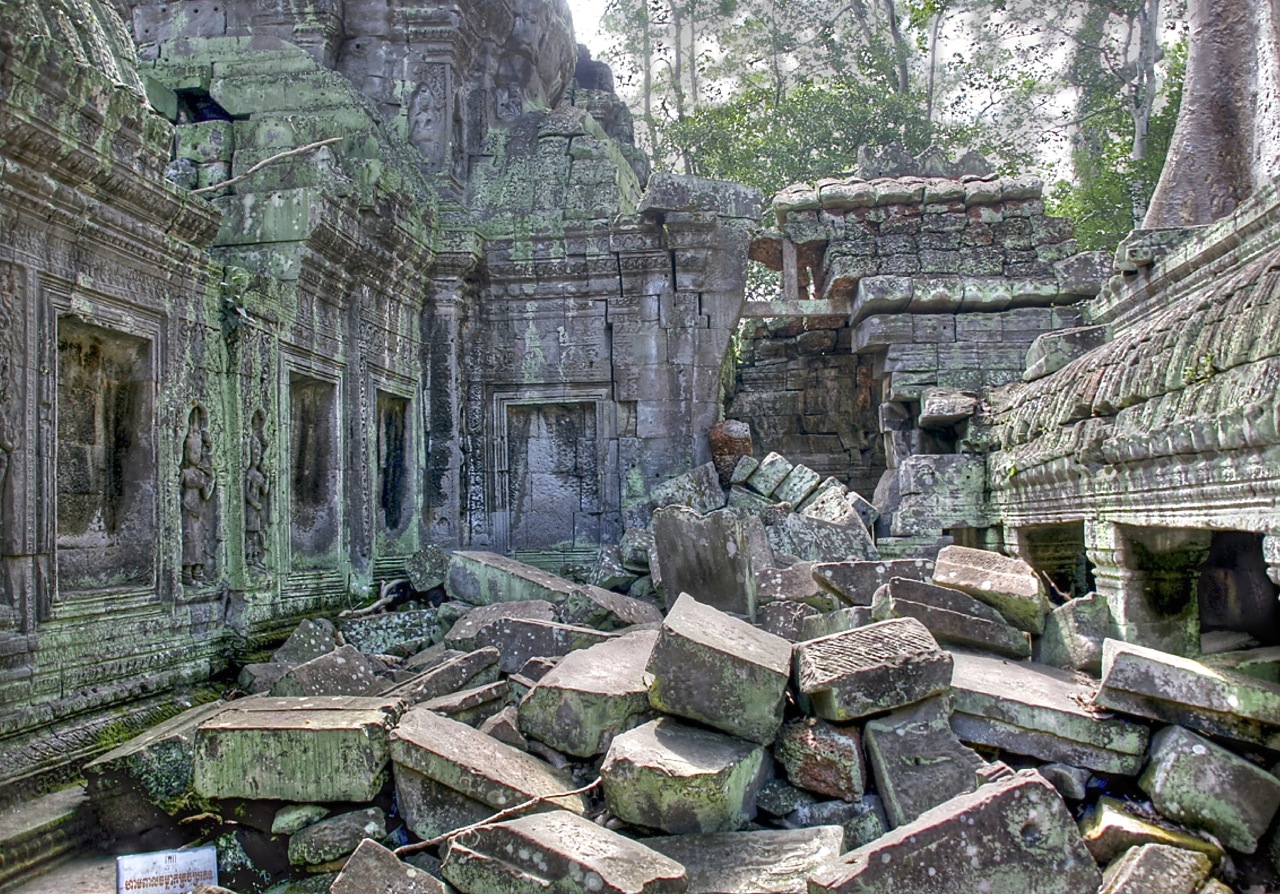 Temple, Angkor, Cambodia