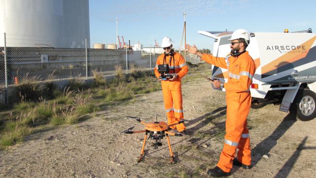When a tiny hobbyist drone revealed the damage inside Christchurch Cathedral just after the 2011 earthquake, little was known about how drones could emerge as a major commercial infrastructure inspection tool. That potential is being tapped into by a fledgling Western Australian firm. Its founder, Chris Leslie began flying at age 15. He was too young to drive so his family drove him to the local airfield. At 24 he was one of the youngest commercial airline captains around, flying for Qantas subsidiary Network Aviation across WA. By 25, he had enough and wanted out. “I got there (piloting) at such a young age through hard work and a bit of luck, but I realised I need to be challenged, I can’t be doing this for the next 40 years of my life. So I was looking around for opportunities, and I stumbled across the UAV (unmanned aerial vehicle) industry.”