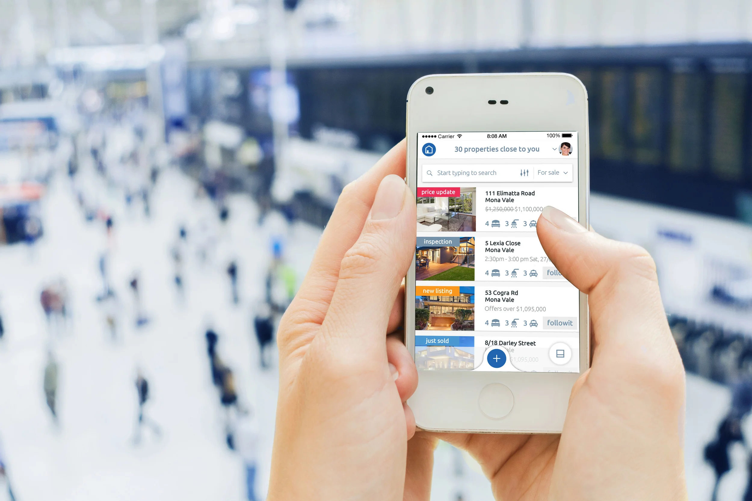 Followit, a residential property marketing app that lets agents potentially bypass the large market incumbents Domain and realestate.com.au and communicate directly with buyers, will be rolled out nationally next month. After trials in Sydney's northern beaches and the Perth metro area, the app, whose investors are real estate agencies and agency principals including Danny Doff of Laing+Simmons Double Bay, Melbourne's Philip Webb and Perth's David Mattock, is set to start marketing nationwide. The newfollowit app plugs in directly to an estate agency's own software and passes updates on properties to consumers via the app in real time. Would-be buyers or renters set parameters for properties they are interested in, such as number of rooms, street or suburb location or even an individual address – as in the case of apartment buildings. They will then be pushed information for properties fitting those parameters and receive updates about those properties as the agents make them, whether open inspection times, photo updates or sale or rental news.