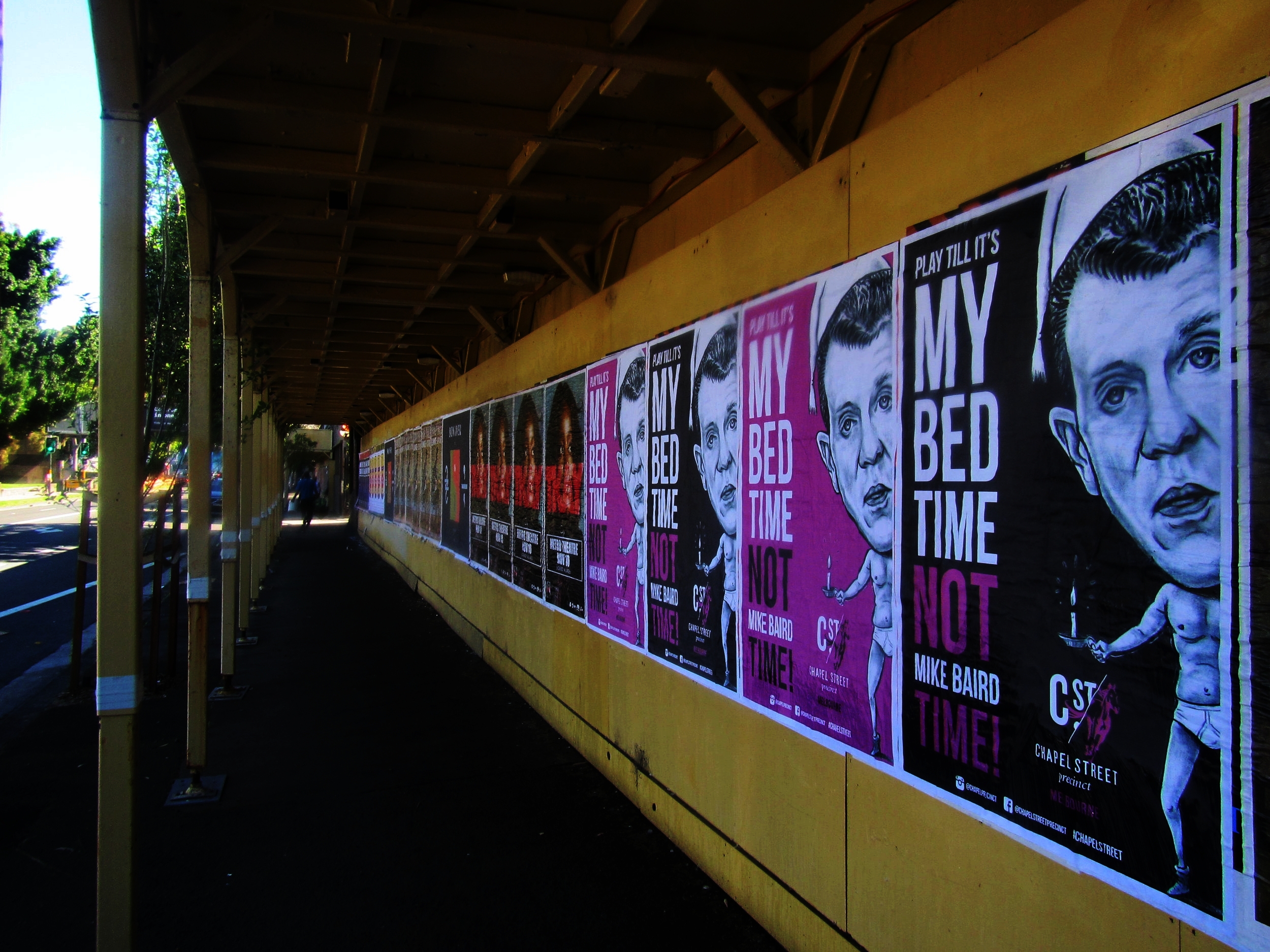   CHAPEL ST. PRECINCT   We used a cheeky guerrilla marketing campaign to poke fun at NSW’s Premier and to lure Sydneysiders to Melbourne's premiere nightlife precinct. Nationwide TV, print, online and radio coverage resulted. 