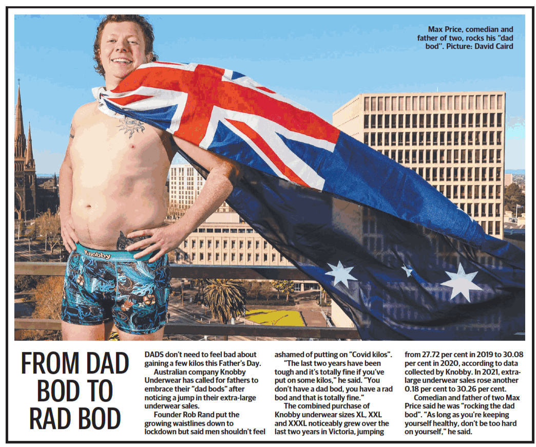 Lockdown dad-bods explode inspiring a body positive movement — DL Comms