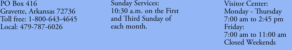 Contact — Shepherd's Chapel