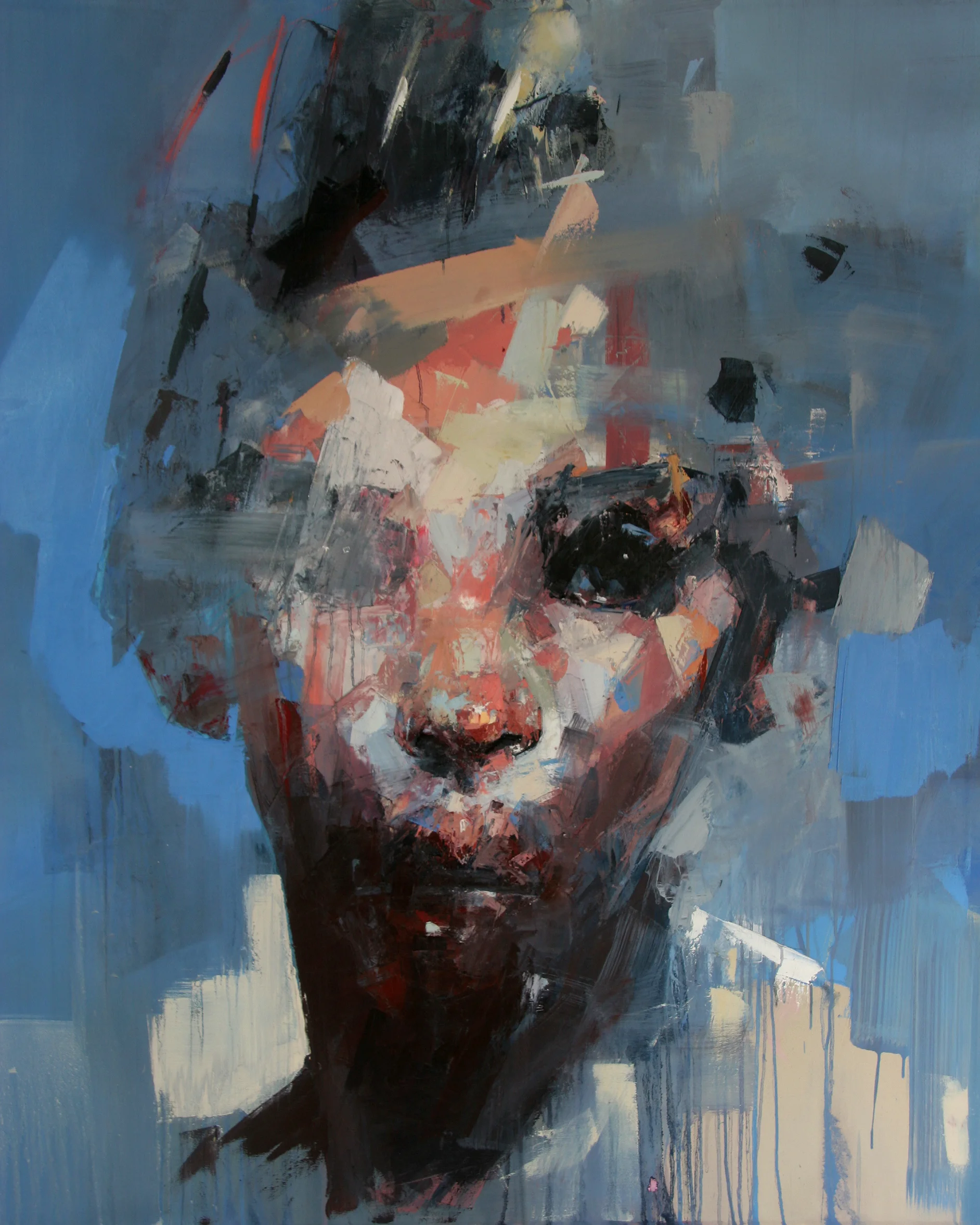 'CAUGHT BETWEEN' oil on canvas - 170x130x5cm..jpg