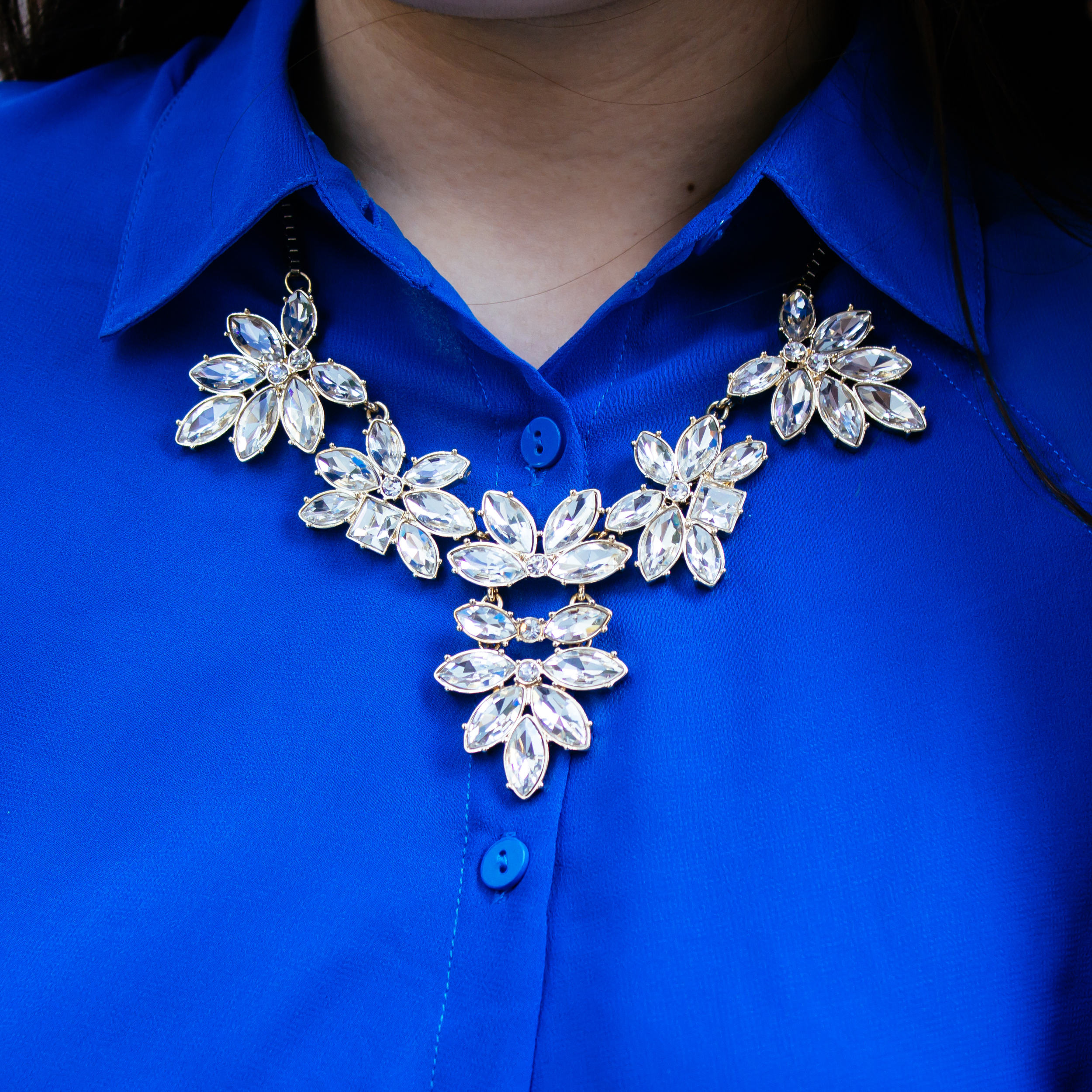 blouse: triple thread co. | necklace: rockbox (free with this code) | skirt: frontrowshop&nbsp;