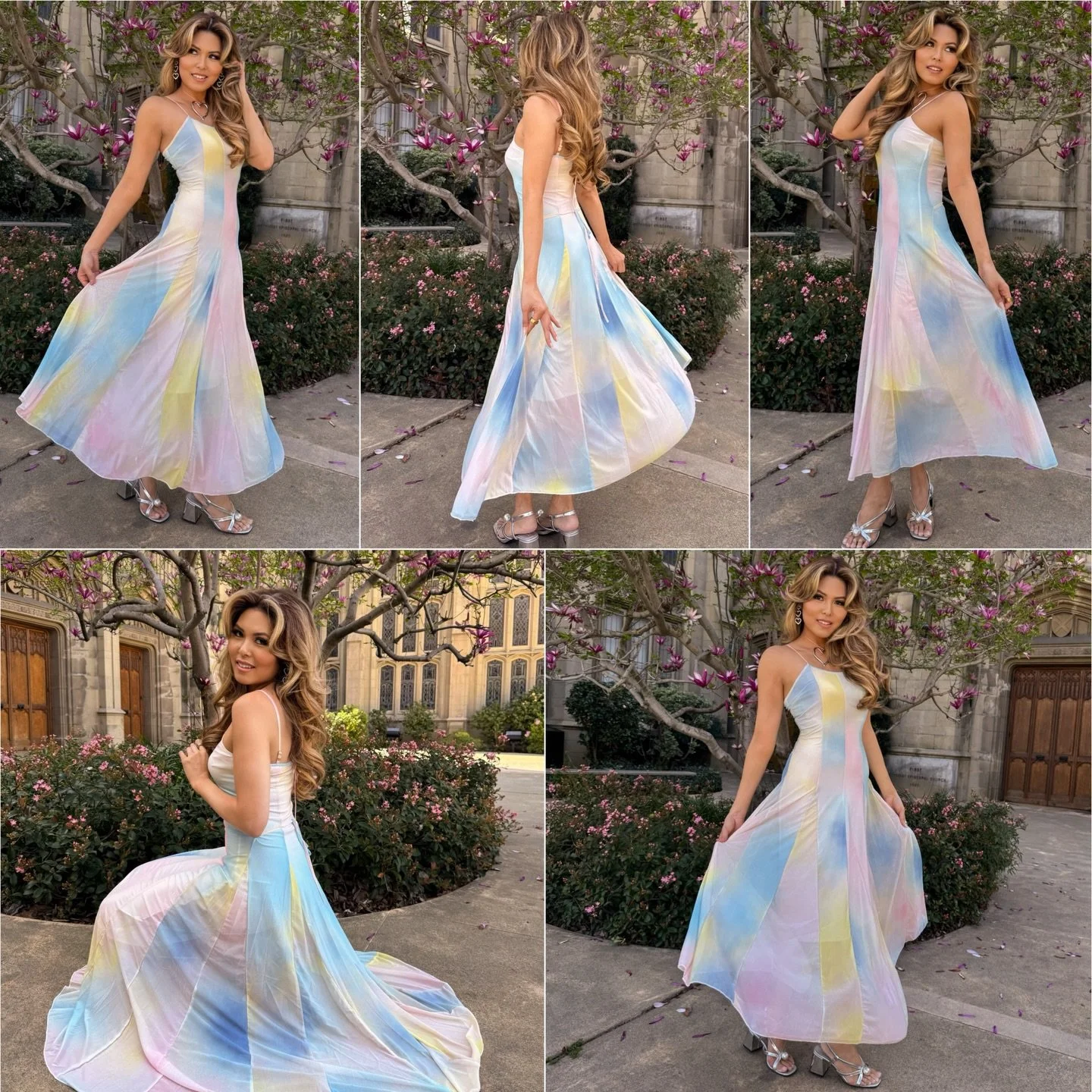 Soft pastel tones and a flowy silhouette always feel a little magical 🌈✨ I love how this dress from @shoptemu moves when you walk and catches the light with every step. It&rsquo;s the kind of piece that makes you want to twirl.
🔍Search [kbw5959] on