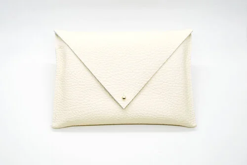 Ivory Leather Minimal and Modern Festival Bum Bag