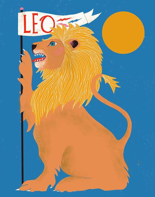 Leo Zodiac Art, Artist Lisa Congdon