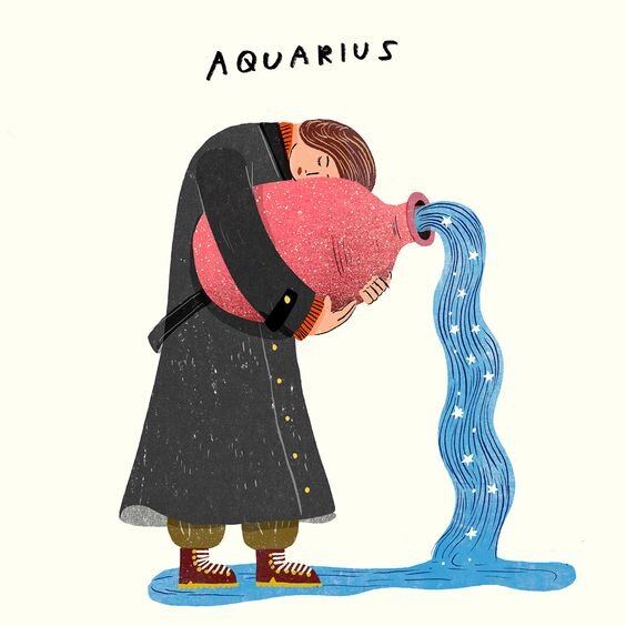Aquarius artwork by Yeji Yun, via Pinterest.