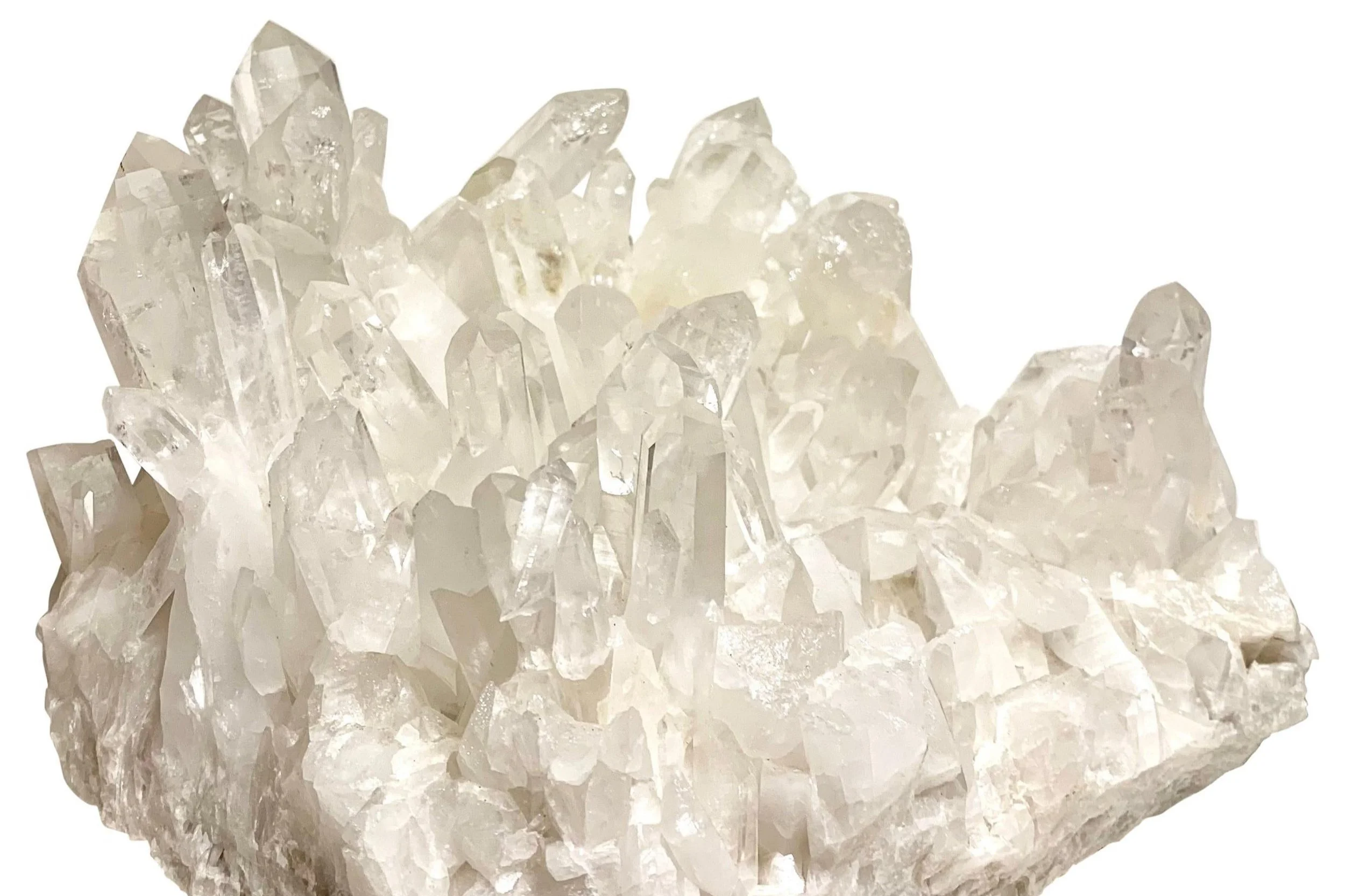 amas de pierres de quartz cristal