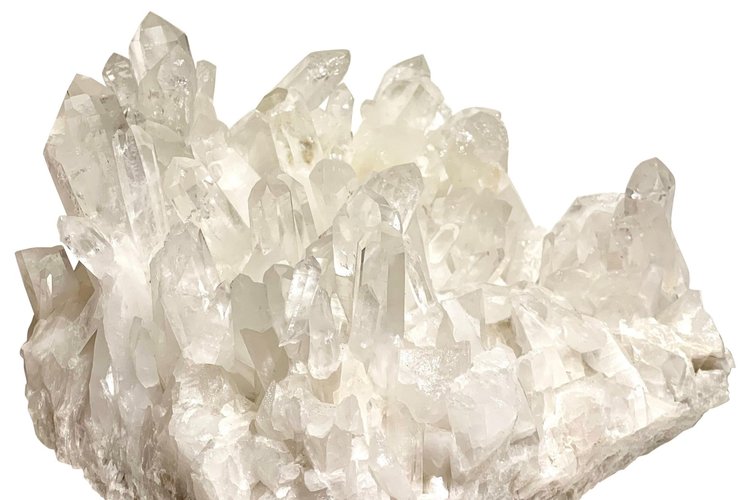 crystal quartz stone cluster