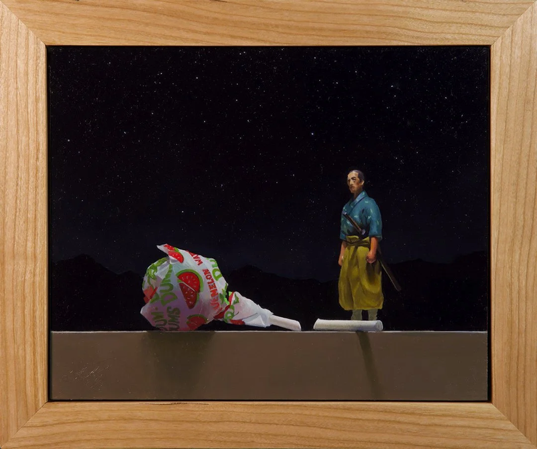 Brian Burt, "The Midnight Slice", Oil on Panel, 8 x 10 inches $1,550