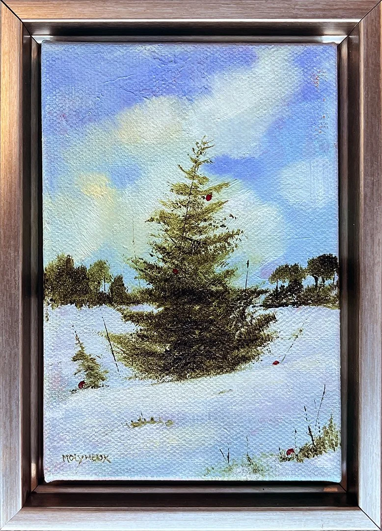 Lisa Molyneux, "Frostbite Fantasy", Oil on Canvas, 6 x 4 inches, $320