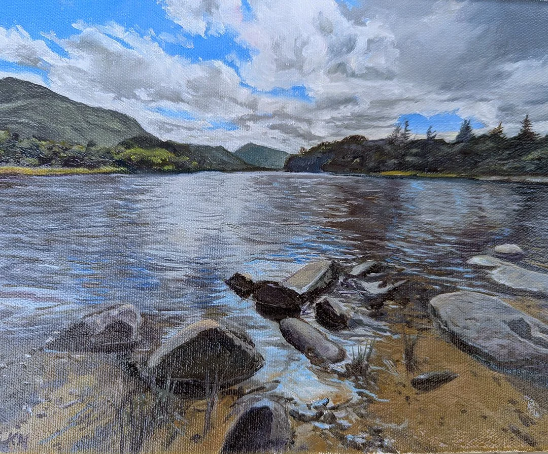 Kevin Muente, "Ireland Lake II, Killarney National Park", Oil on Canvas, 8 x 10 inches, $900