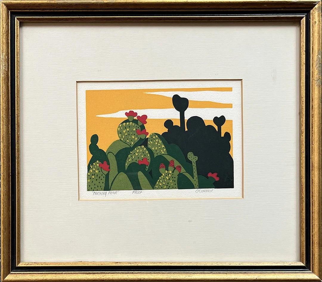 Jo O'Connel, "Prickley Pear", Serigraph Proof, 4 x 6 inches, $325