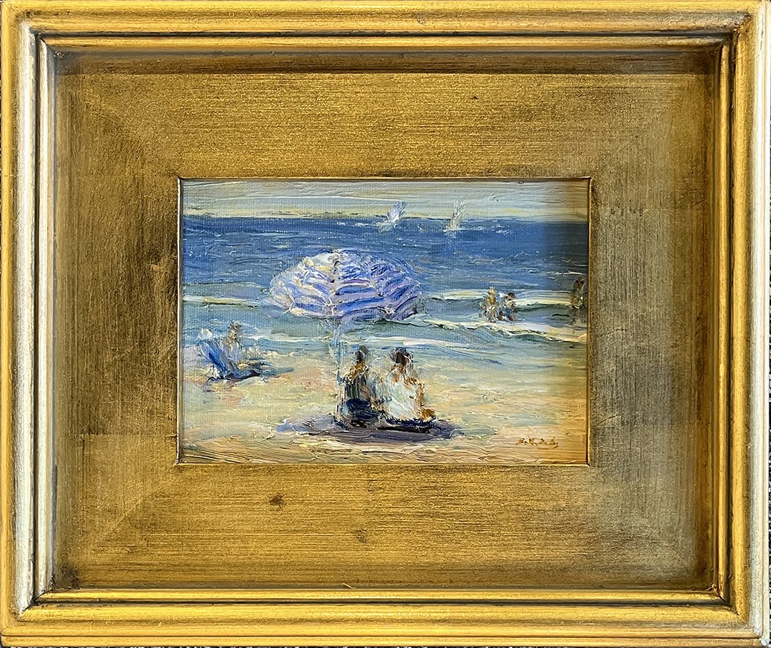Mark Daly, "Seaside", Oil on Board, 5 x 7 inches, $1,000