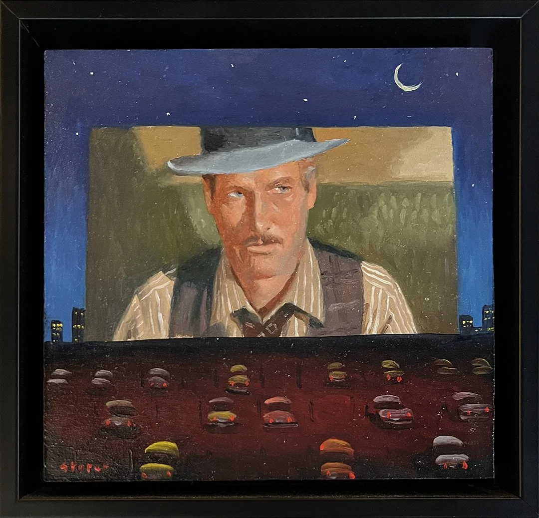 Greg Storer, "The Sting", Oil on Board, 6 x 6 inches, $600
