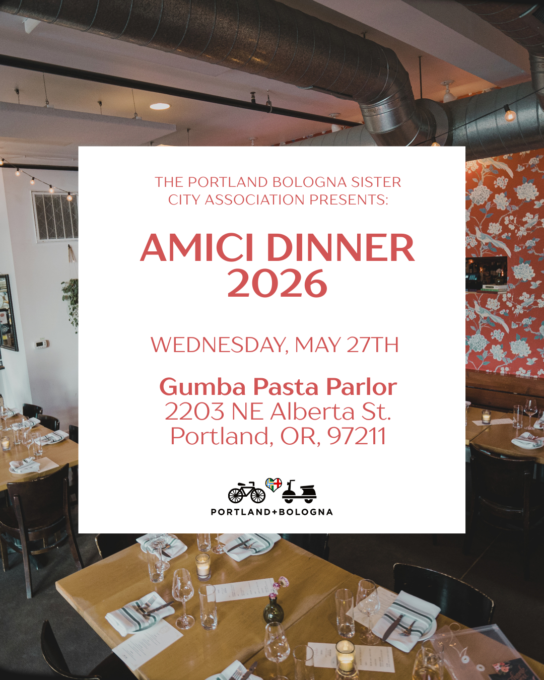 Amici Dinner 2026