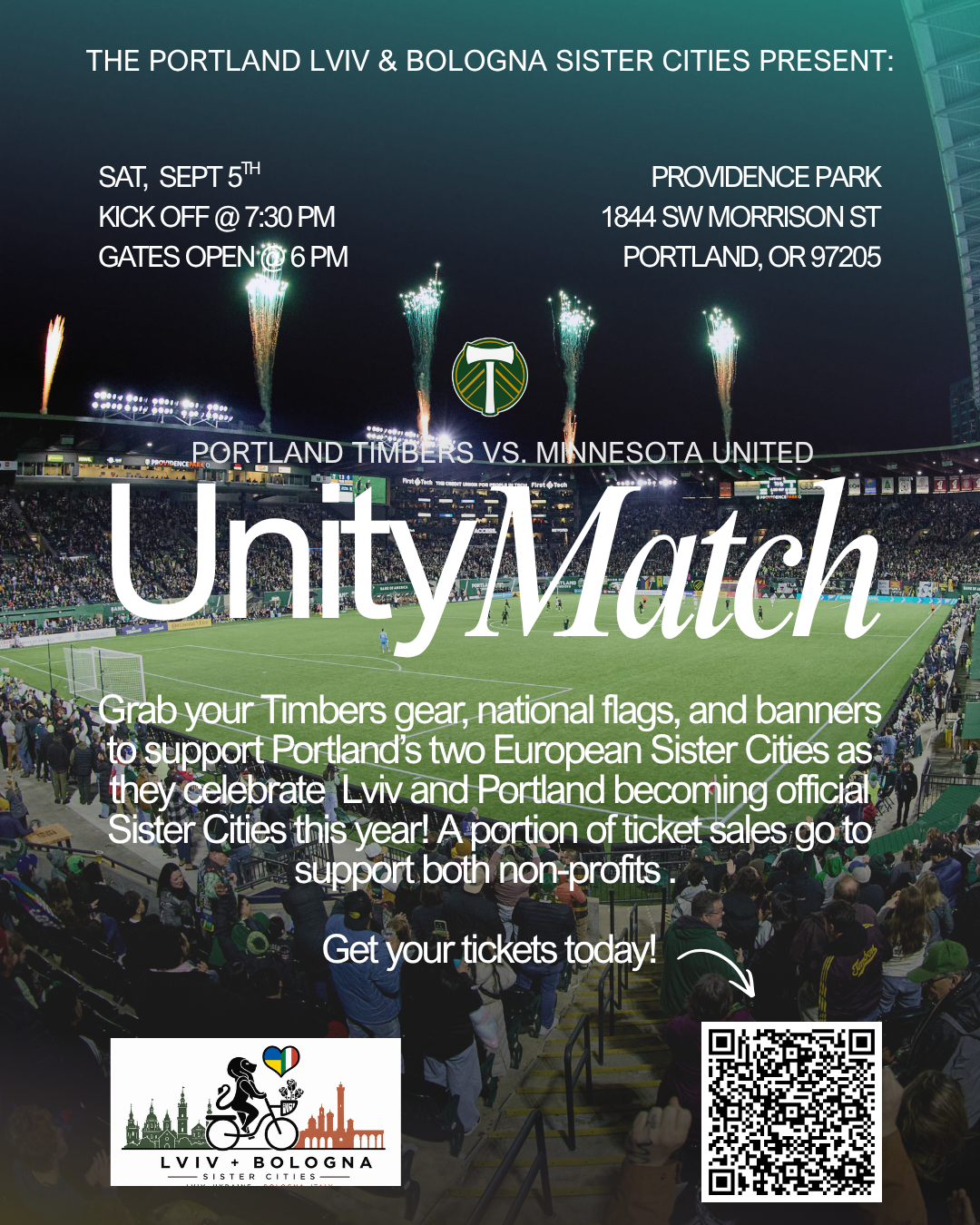 Bologna-Lviv Timbers Game Fundraiser 