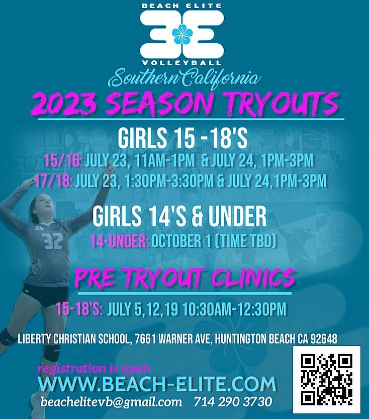 2023 tryout Registration is now open in SoCal!!!