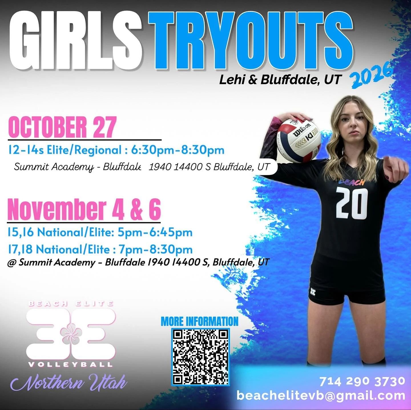 Tonight are the make up tryouts for girls 14 and under