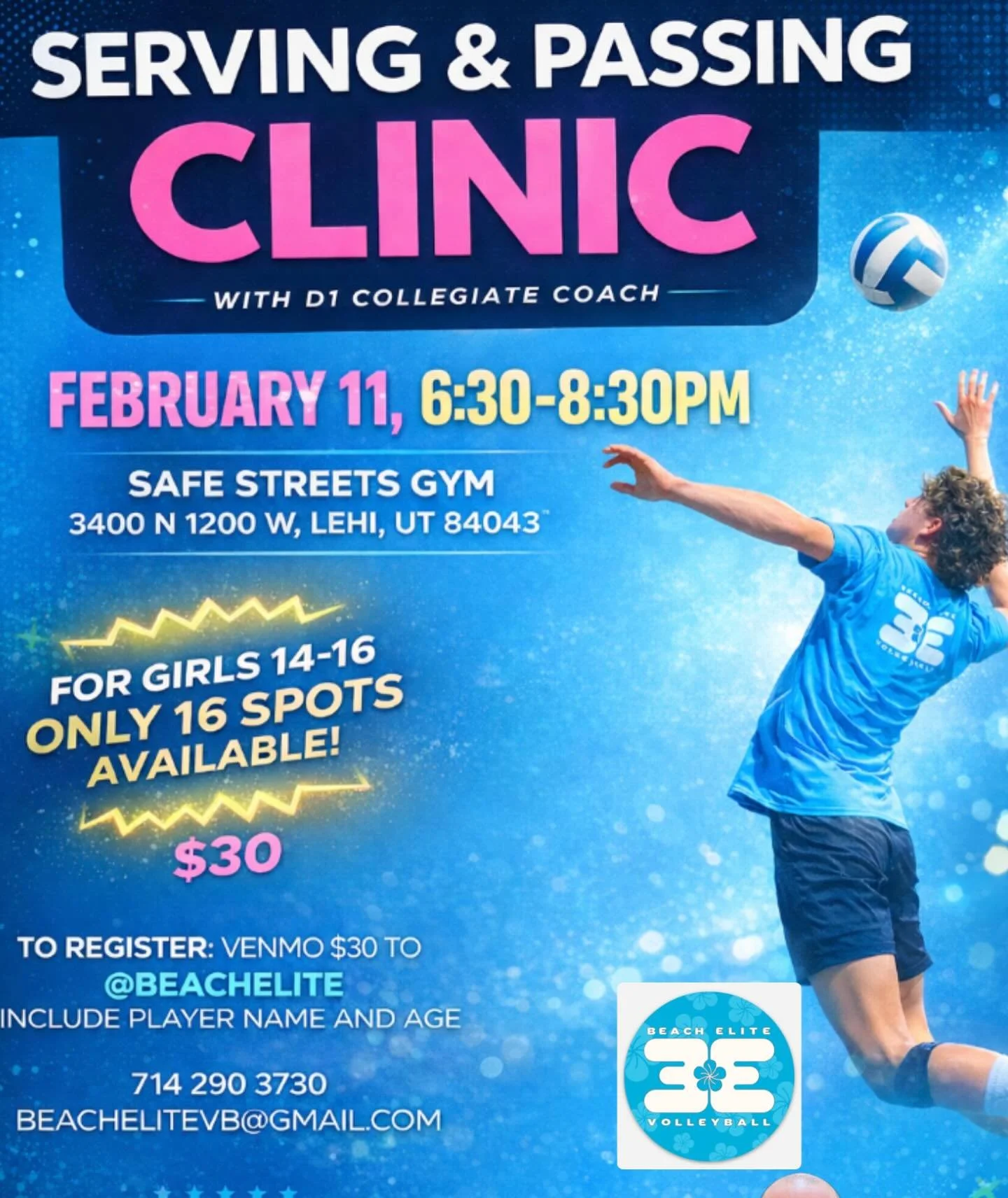 Come meet and train with Coach Rick at this awesome clinic