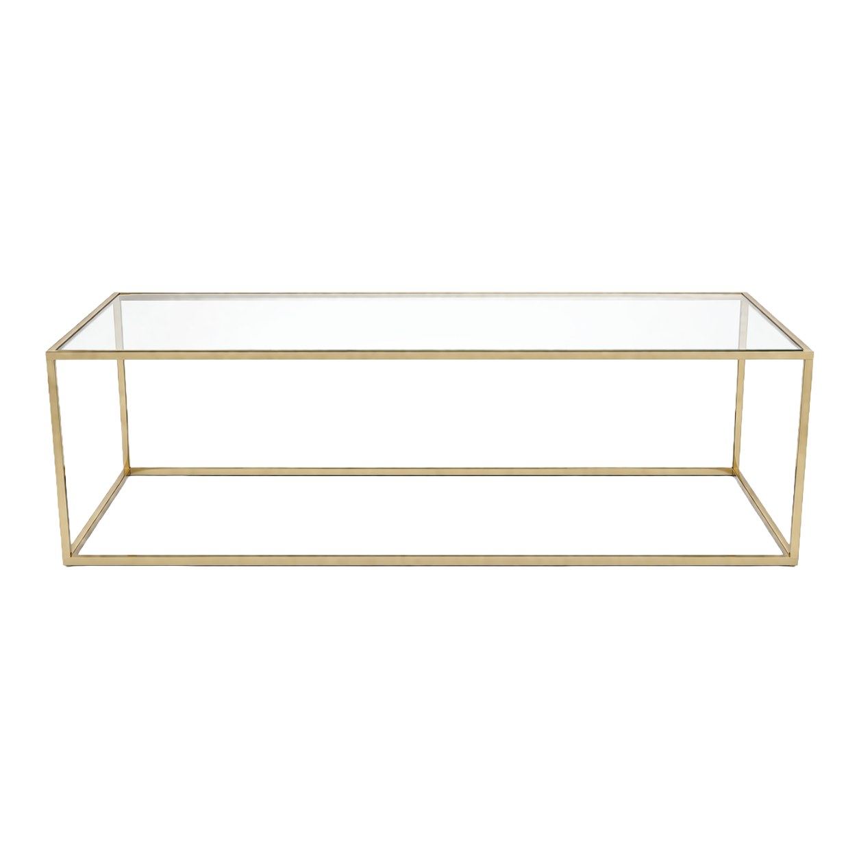 mesa baja rect dorada