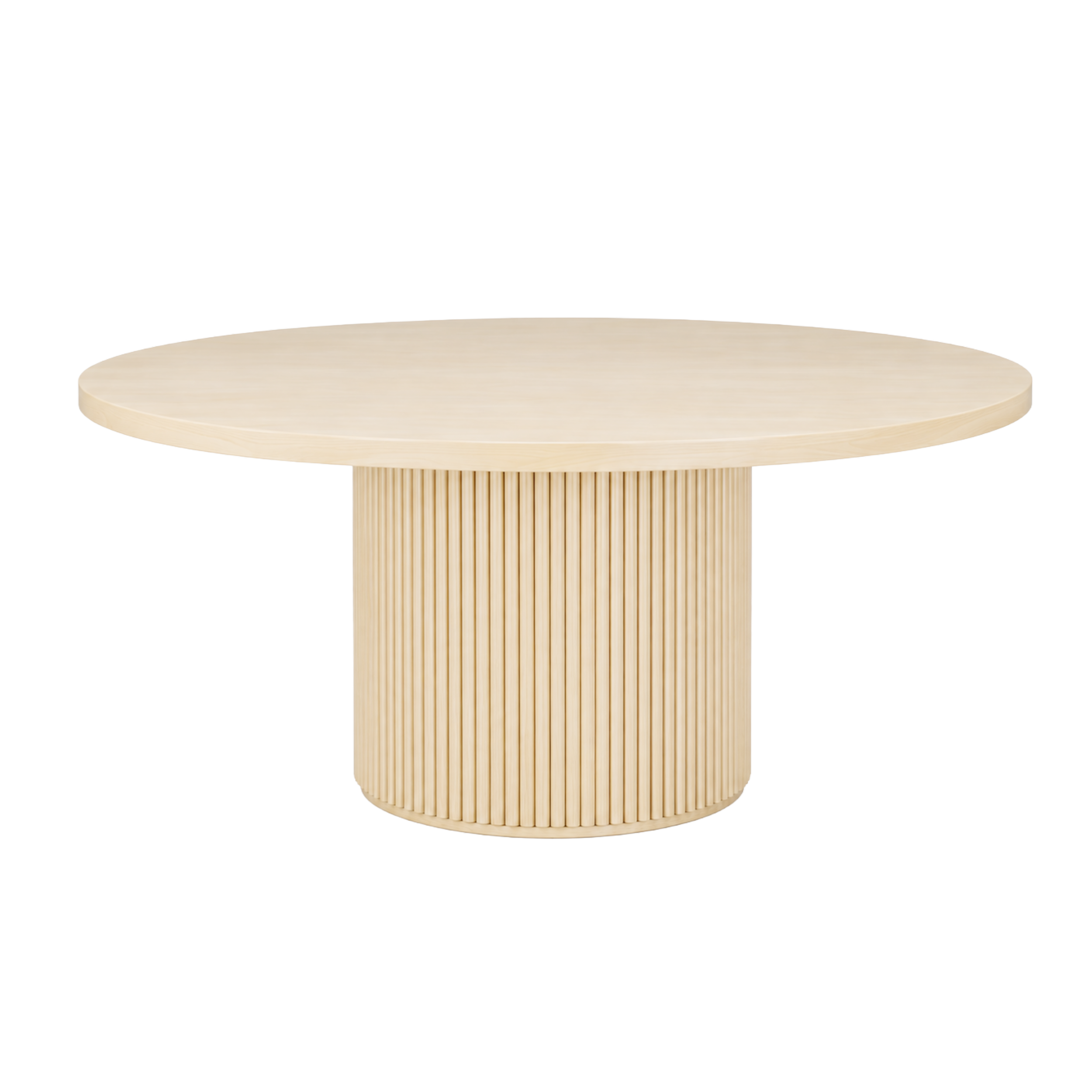 mesa miel redonda base lambrin 1.80 m / 2.00 m