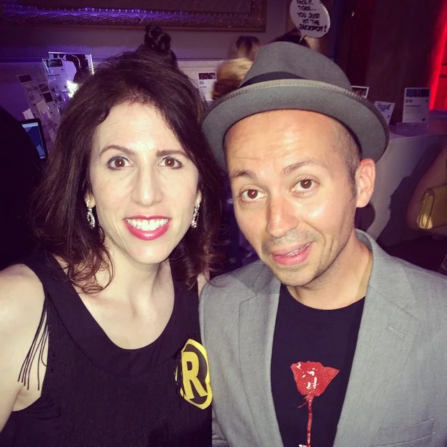 Hanging with the talented and surprised-looking @thedavidcrabb at last night's Moth Ball. :) @mothstories #mothball #mothball2015
