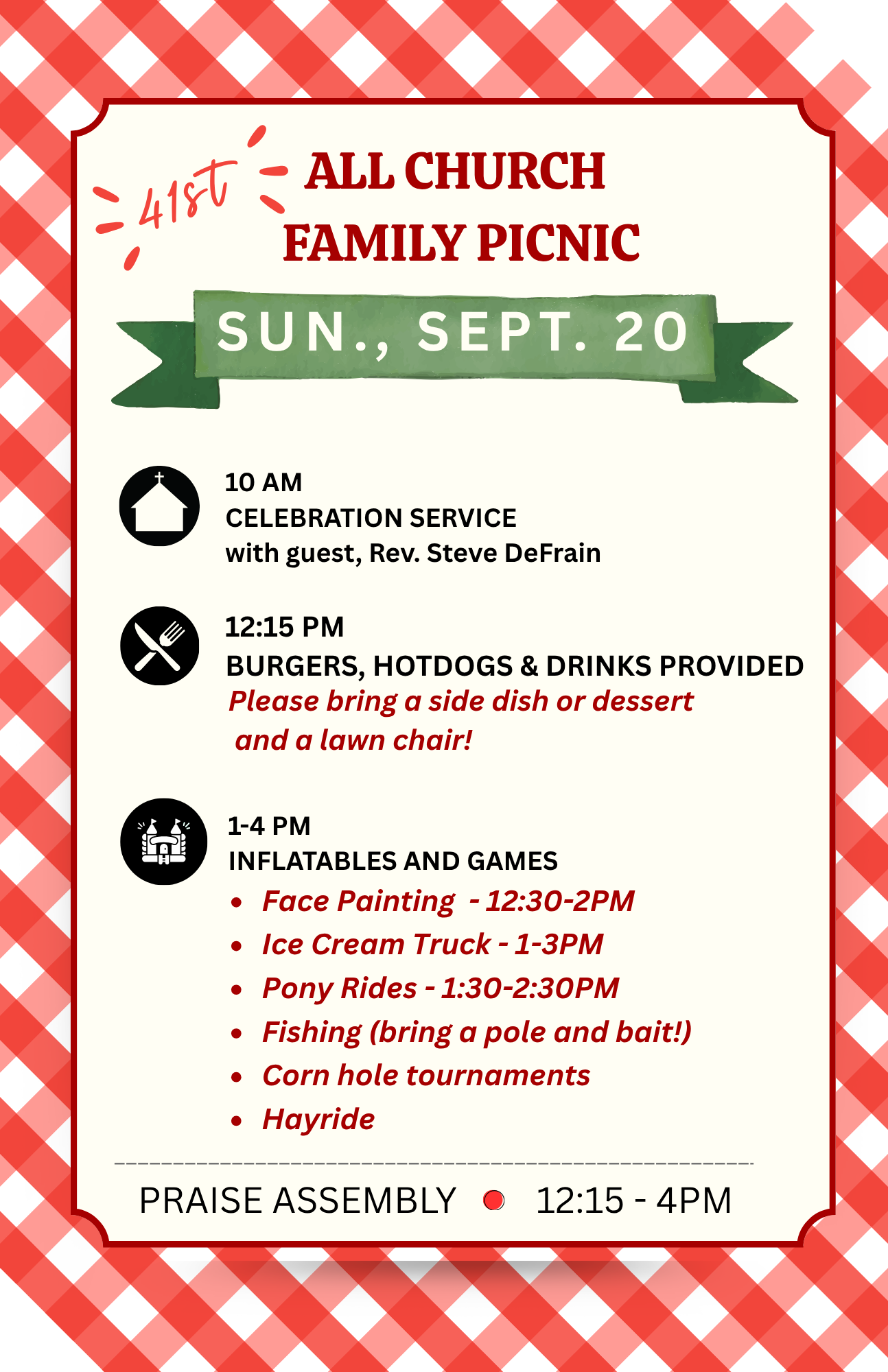 41st All Church Family Picnic