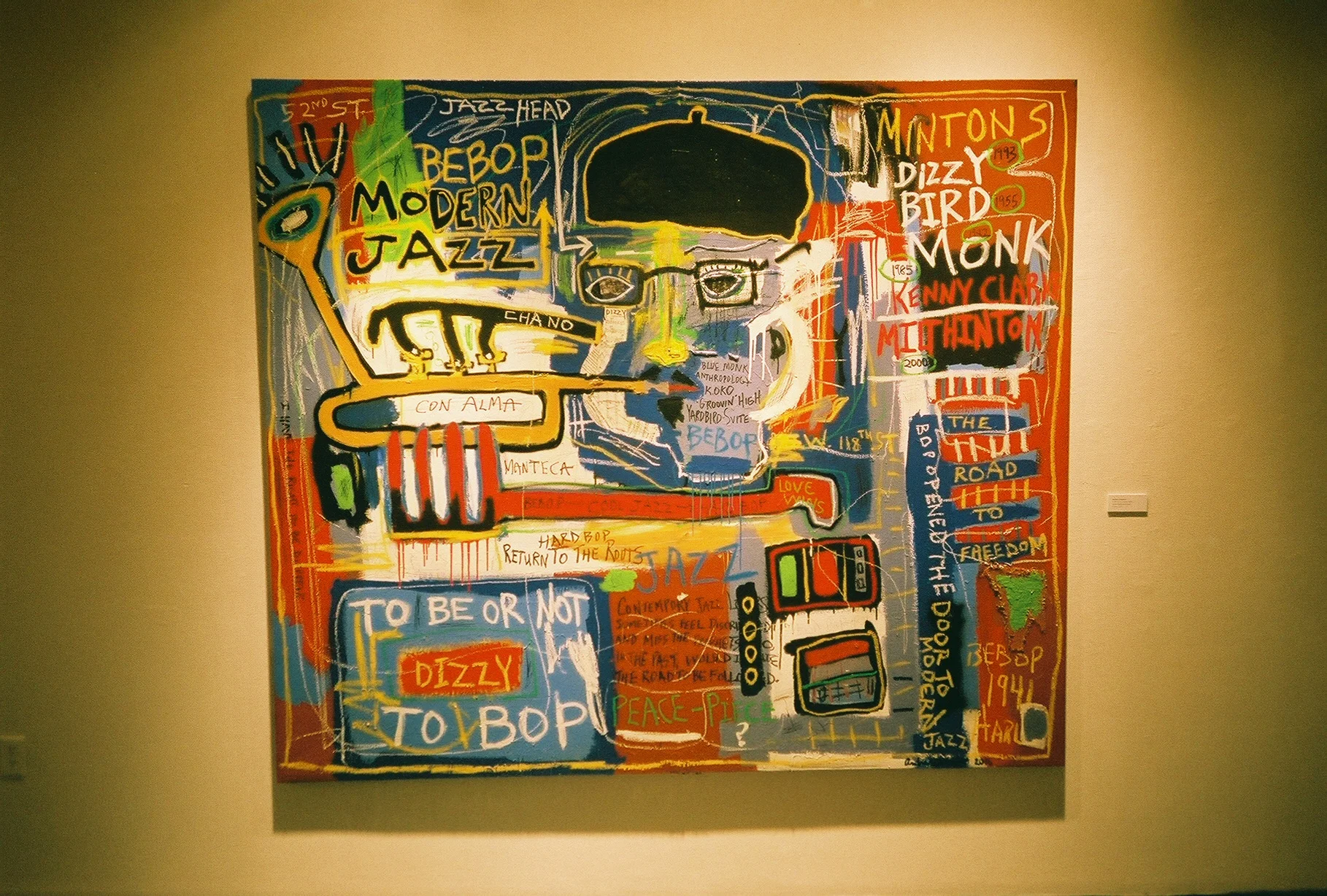 Andres Chaparro / To Be or Not to Bop, 2016 / Mixed Media on Canvas / 6.5 ft x 7.5 ft