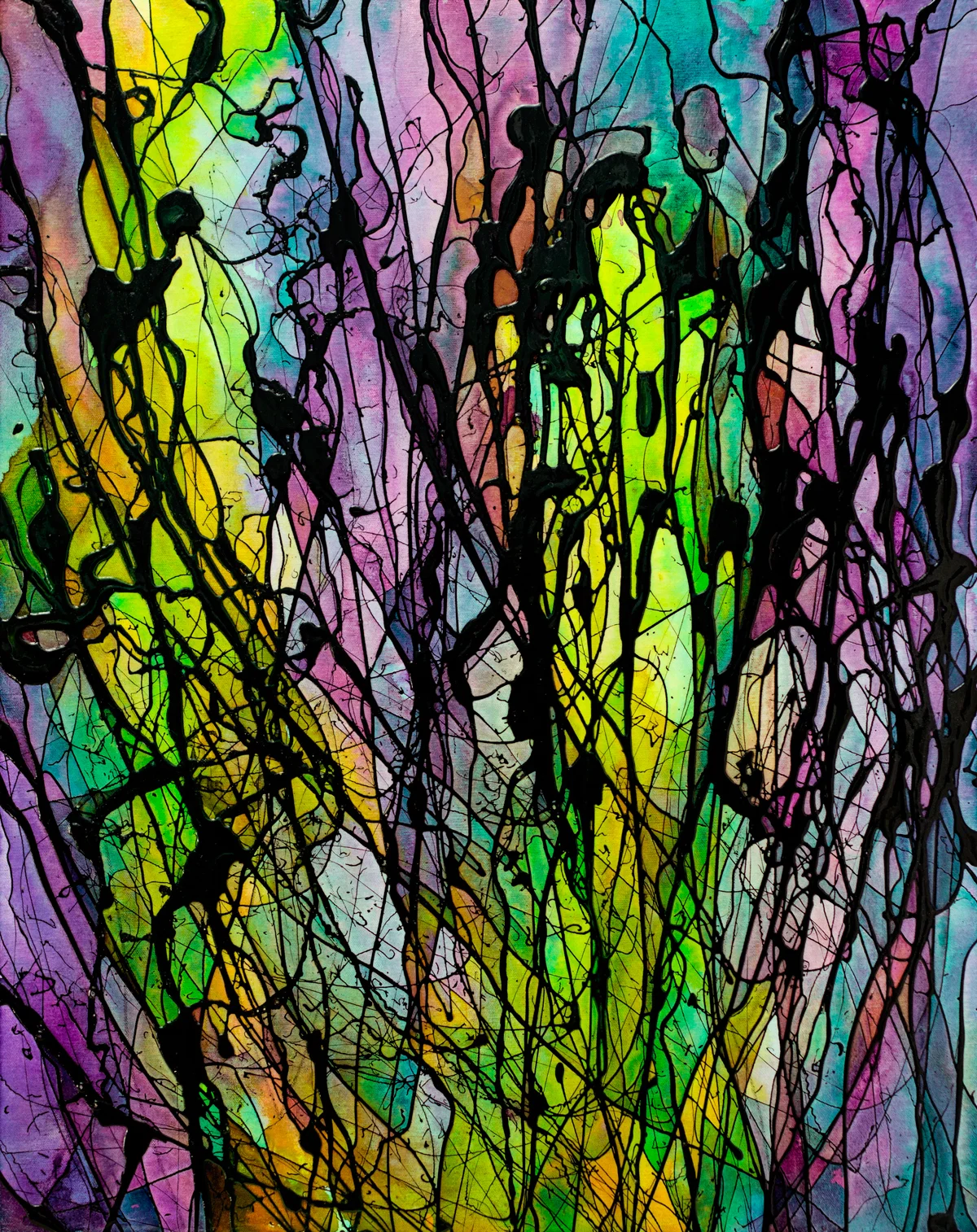 Rilke 1, Acrylic on canvas, 24x30, 2015 (SOLD)