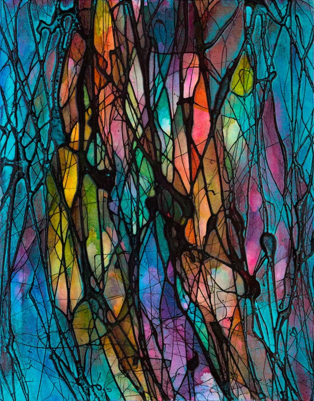 Rilke 6, Acrylic on canvas, 12x18, 2015 (SOLD)