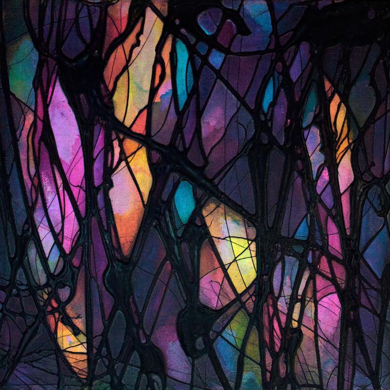 Rilke 8, Acrylic on canvas, 12x12, 2015 (SOLD)