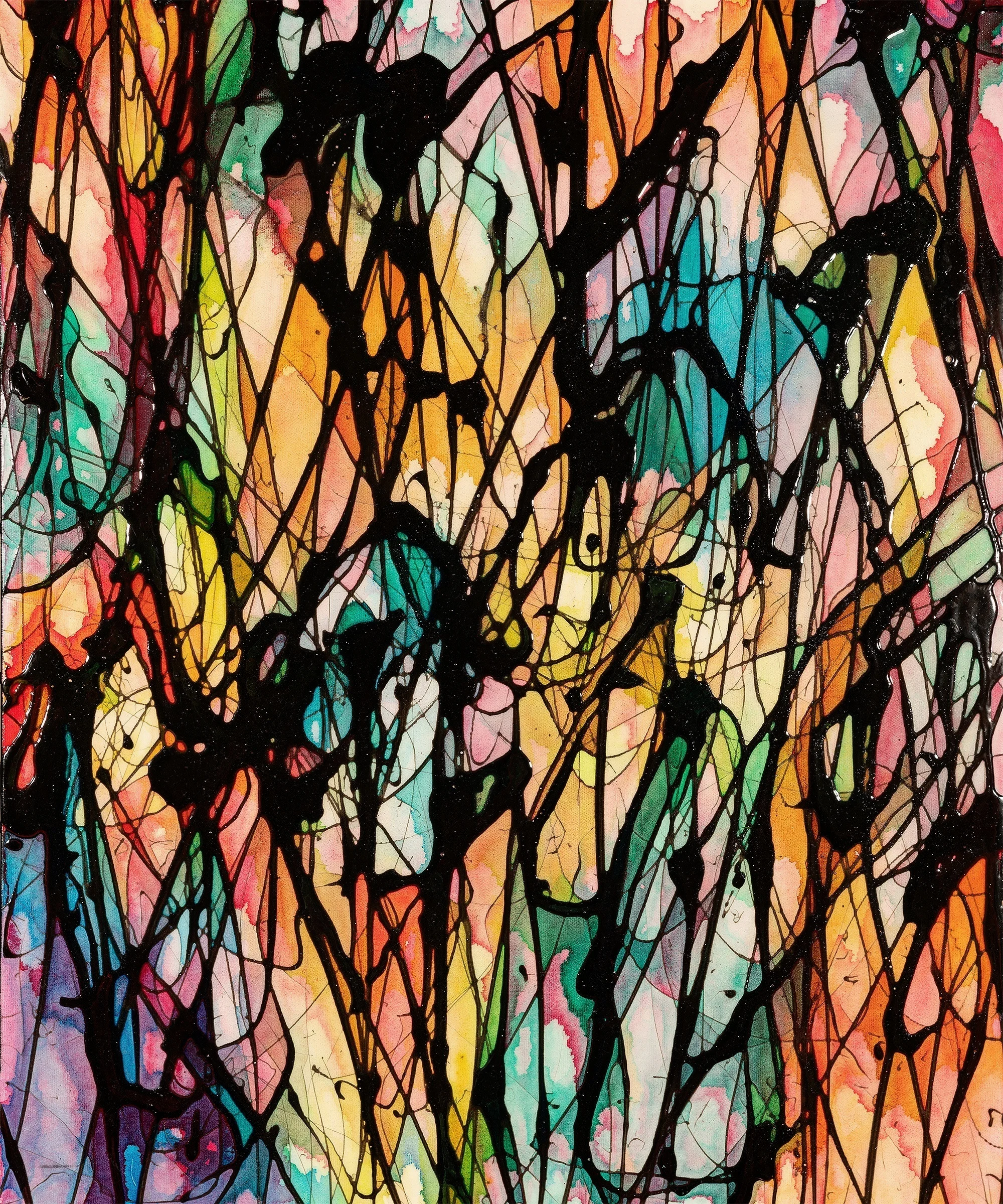 Secret Cities #2, Acrylic on canvas, 20x24, 2018