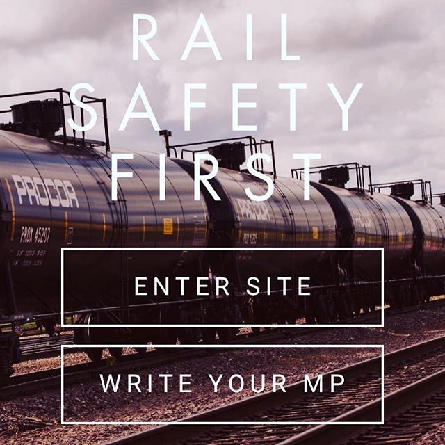 Our new site is up! Link in bio. Find critical information about RAIL SAFETY and download a letter you can send to your MP. It's time for Canadians (and our US neighbours!) to demand change. Justin Trudeau and Transport Minister Marc Garneau need to make public safety a priority. @justinpjtrudeau @marcgarneau @liberalca