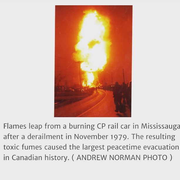 Discussion topic: This could still happen. Canadians who live or work within 5Km of the rails really aren’t much safer than they were in 1979.... consider this excerpt and tell us how well you’ll sleep tonight: “explosions sent shock waves 50 kilometres and flames reached 40-storey heights, yellow clouds of chlorine gas – the stuff that killed thousands of soldiers in the First World War – belched into the air.” Via @thetorontostar