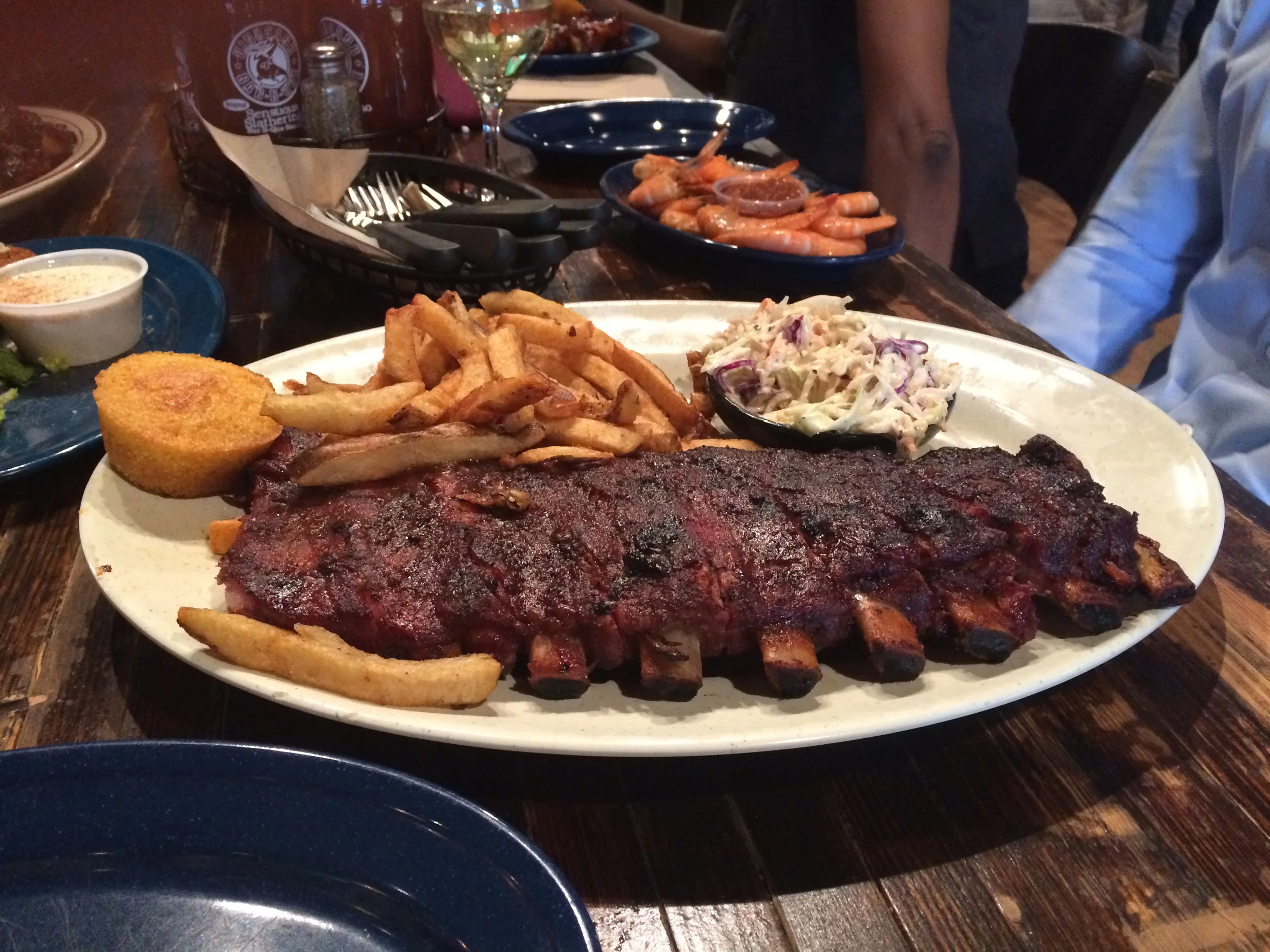 pork ribs at dinosaur bar-b-que