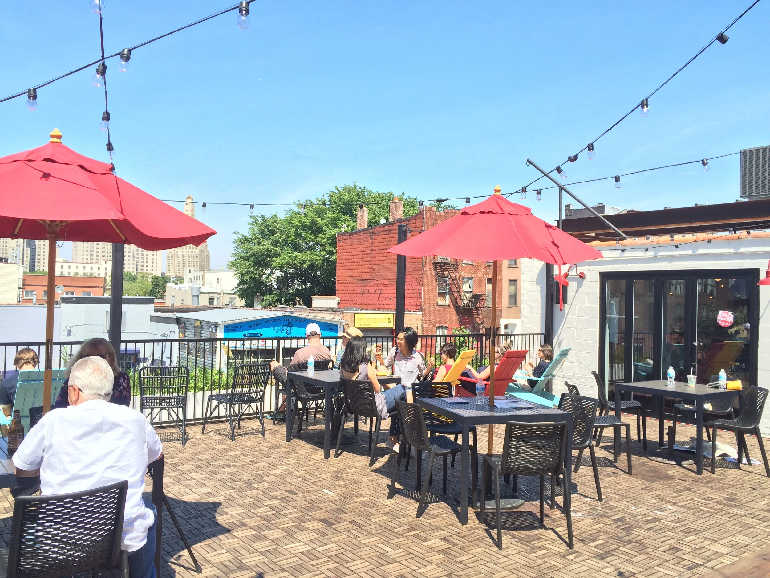roof at ample hills ice cream, gowanus