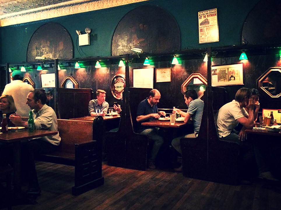 2nd floor dining room at old town bar