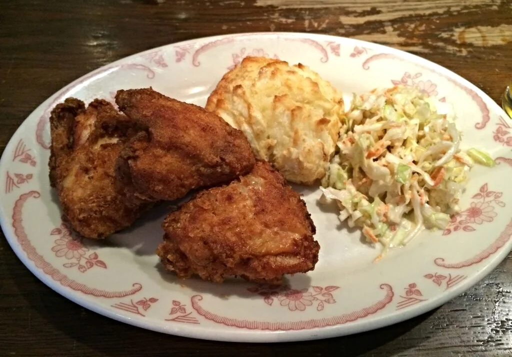 Fried chicken dinner at bobwhite lunch &amp; supper counter