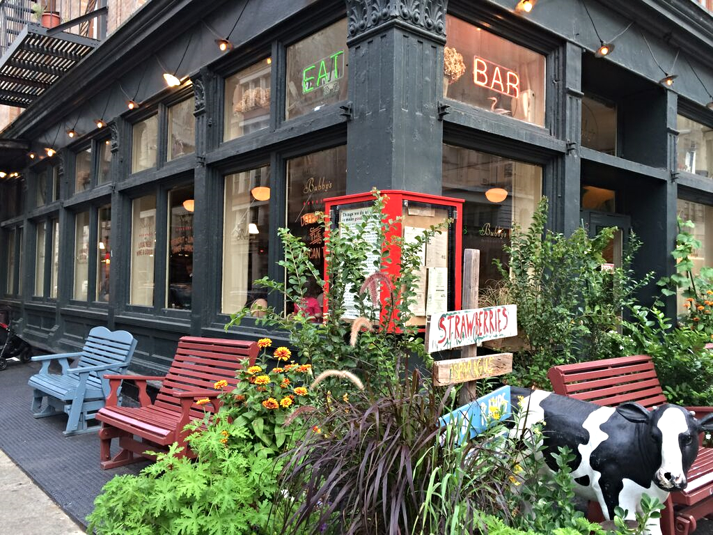 mind the bovine outside bubby's