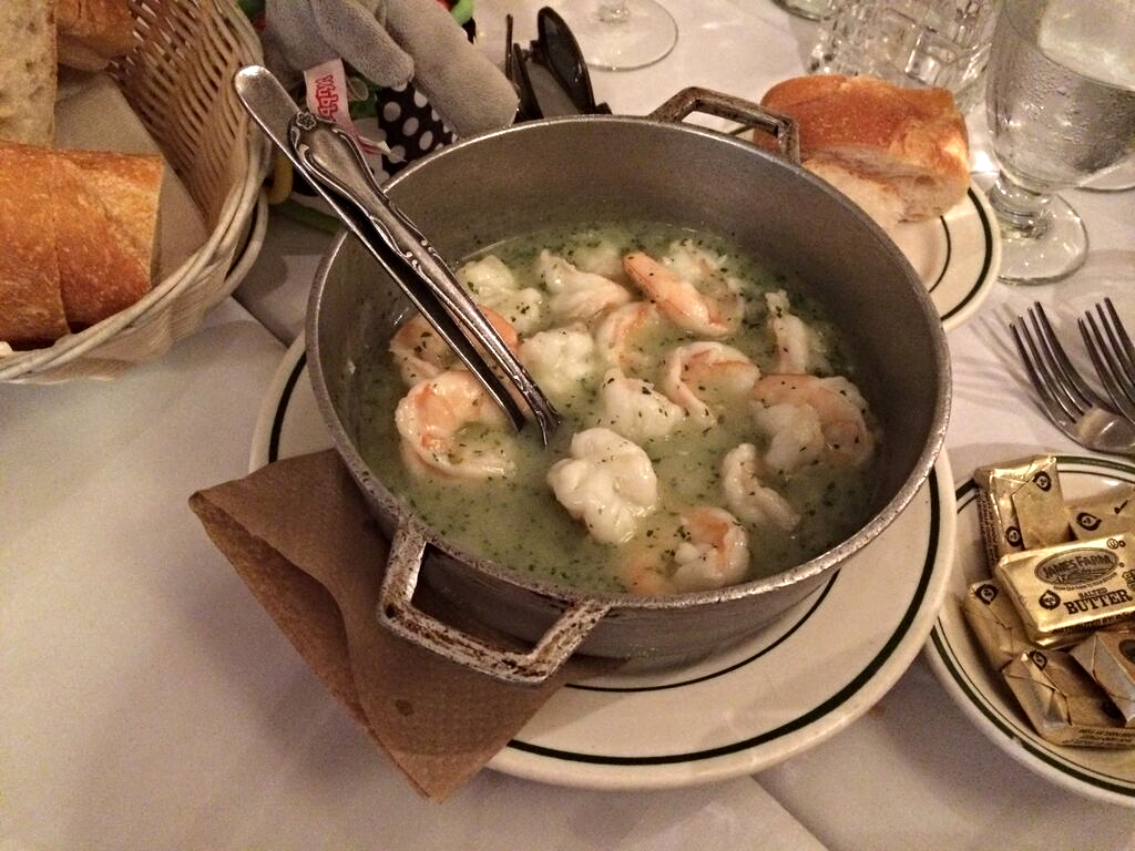camarones in green sauce at el charro