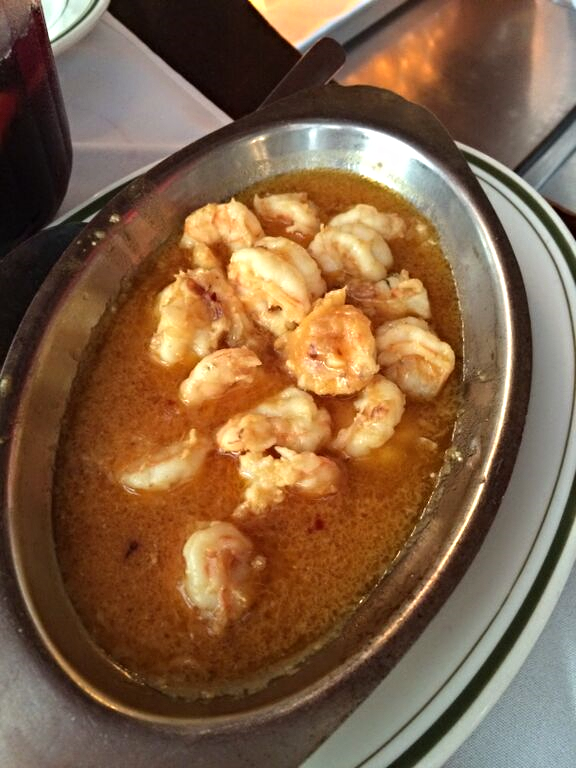 shrimp ajillo at sevilla