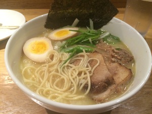 paitan ramen with egg