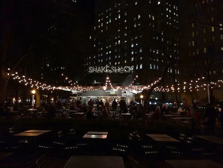Shake shack on a winter weekday night