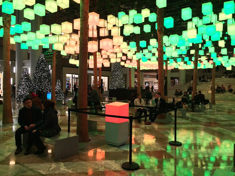 "Luminaries" at the winter garden at brookfield place