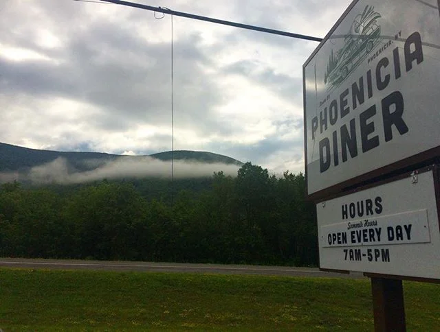 Sunday morning @phoeniciadiner. #Phoenicia #Catskills #breakfast #sunrise #mountains