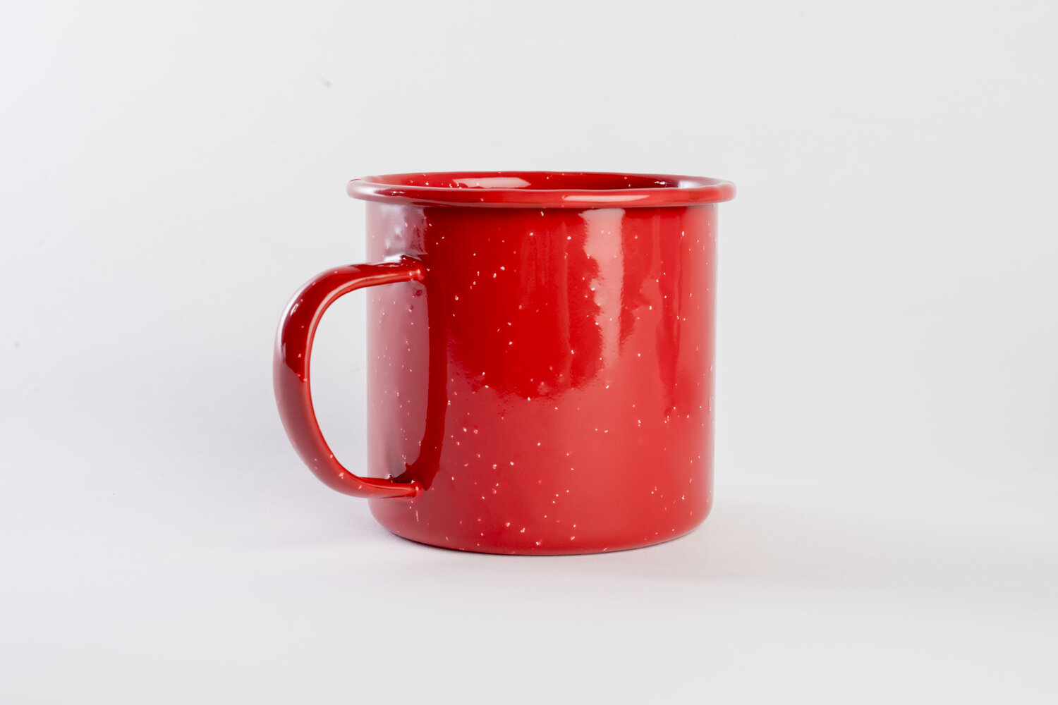 Red Speckled Enamel Steel Mug - World Market