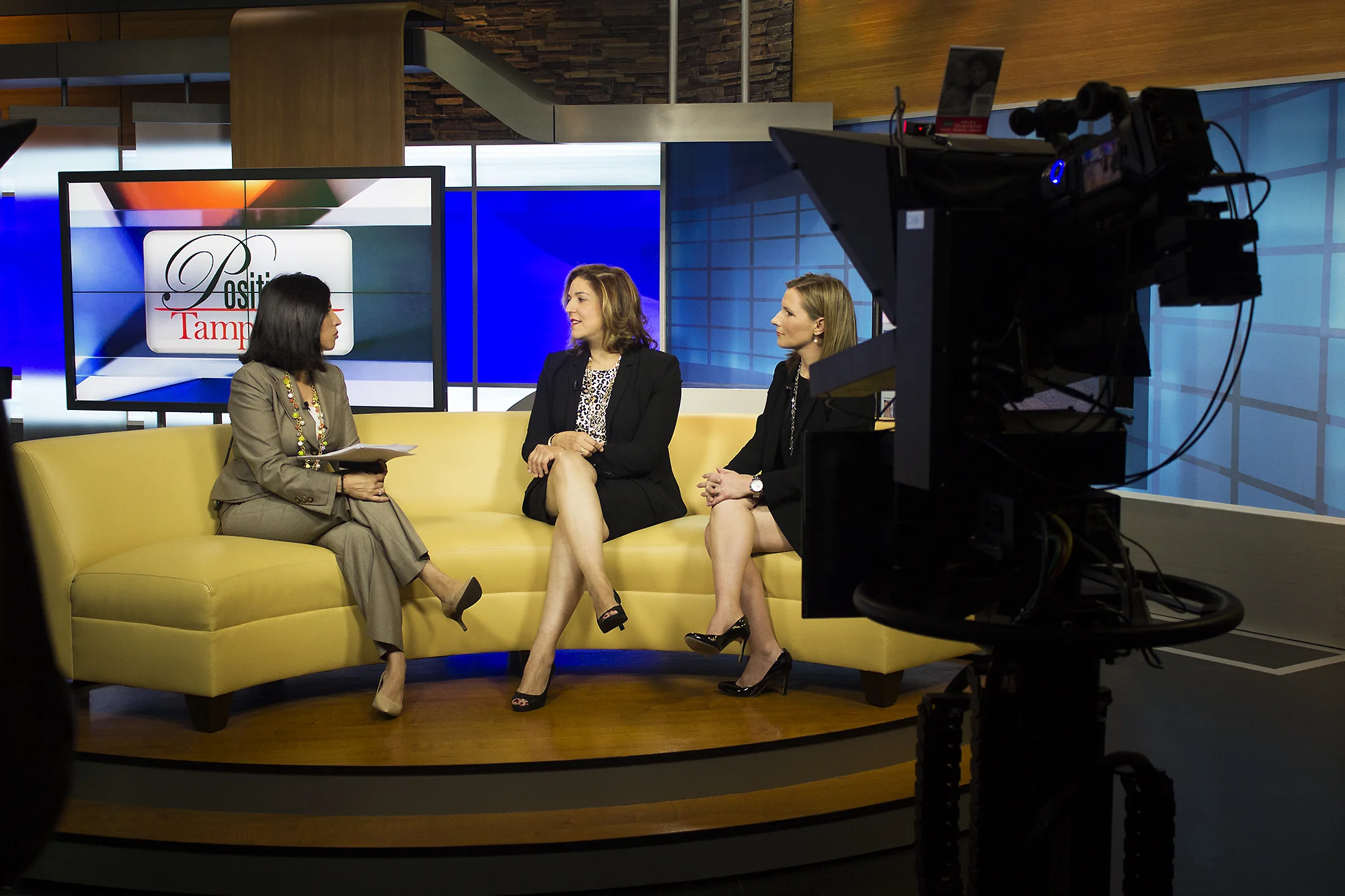 (Left to Right): Lissette Campos, public affairs director and host of Positively Tampa Bay at ABC Action News; Arlene DiBenigno, CEO and president of the Women’s Conference of Florida; Whitney Jones, interim vice president of marketing at Laser Spine Institute