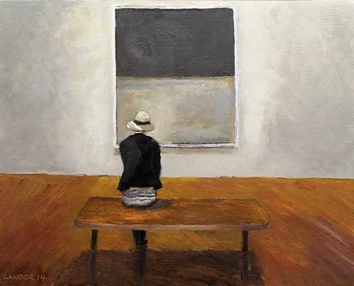 Reverence for Rothko, Oil on Wood, 10"X8"